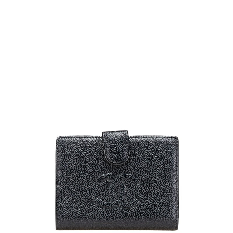 Chanel Coco Mark Caviar Skin Wallet