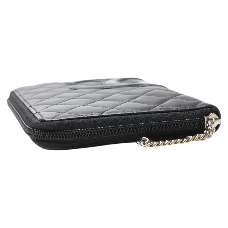 Chanel Cambon Line Lambskin Long Wallet