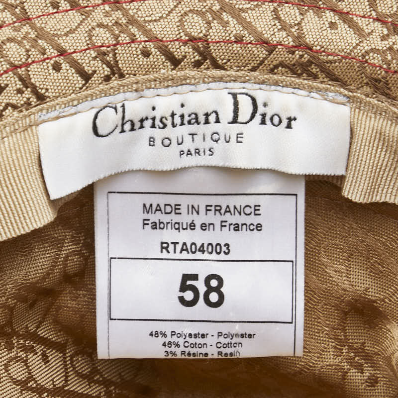 Dior Trotter Rasta Dior logo Cotton Polyester Bucket Hat