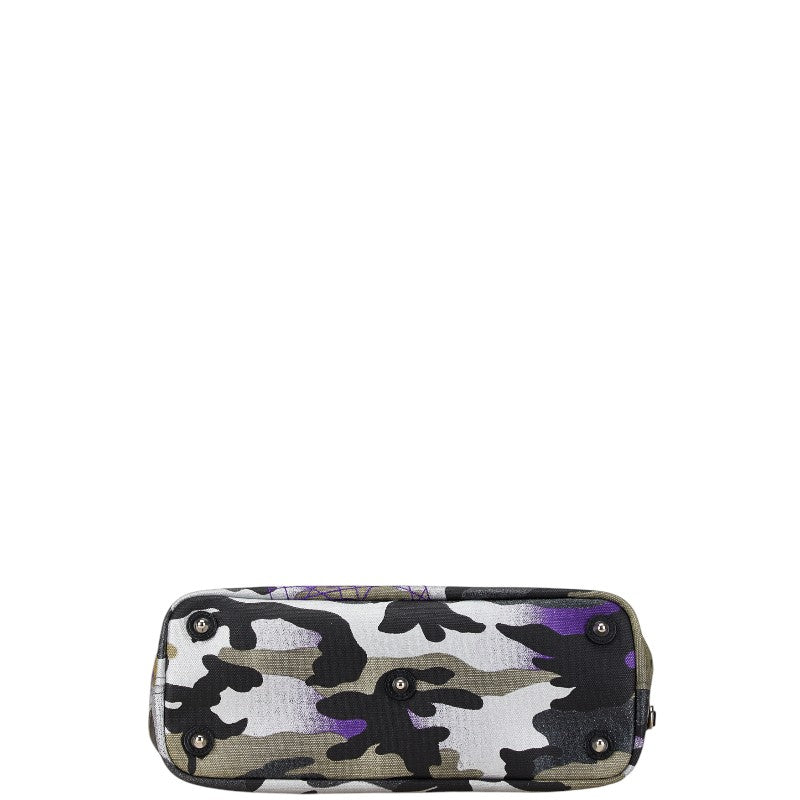 Dior Anselm Reyle Camouflage Canvas Leather Tote Bag