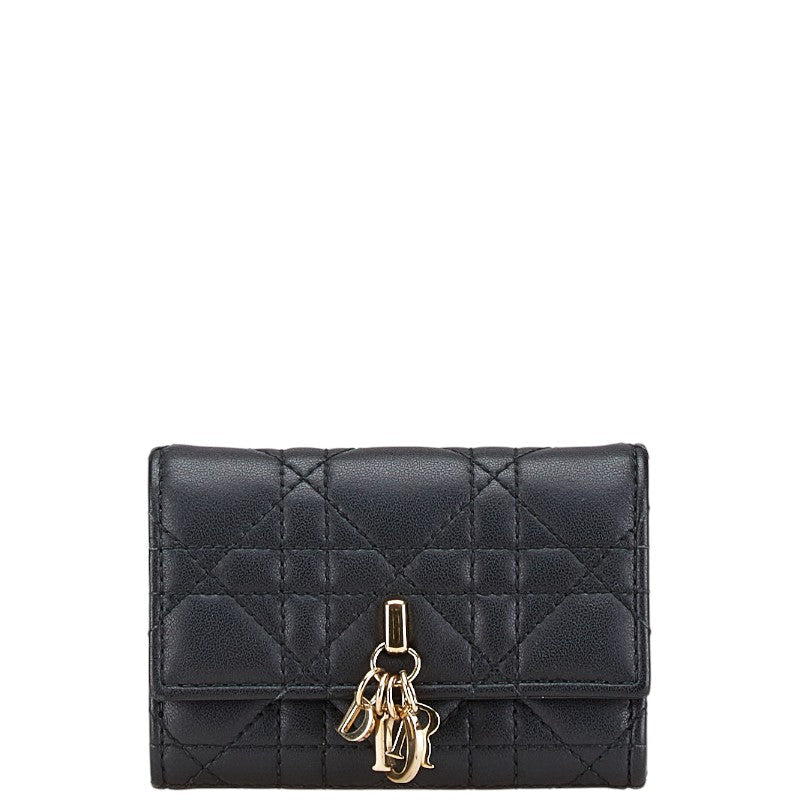 Dior Lady Dior Cannage Leather Wallet
