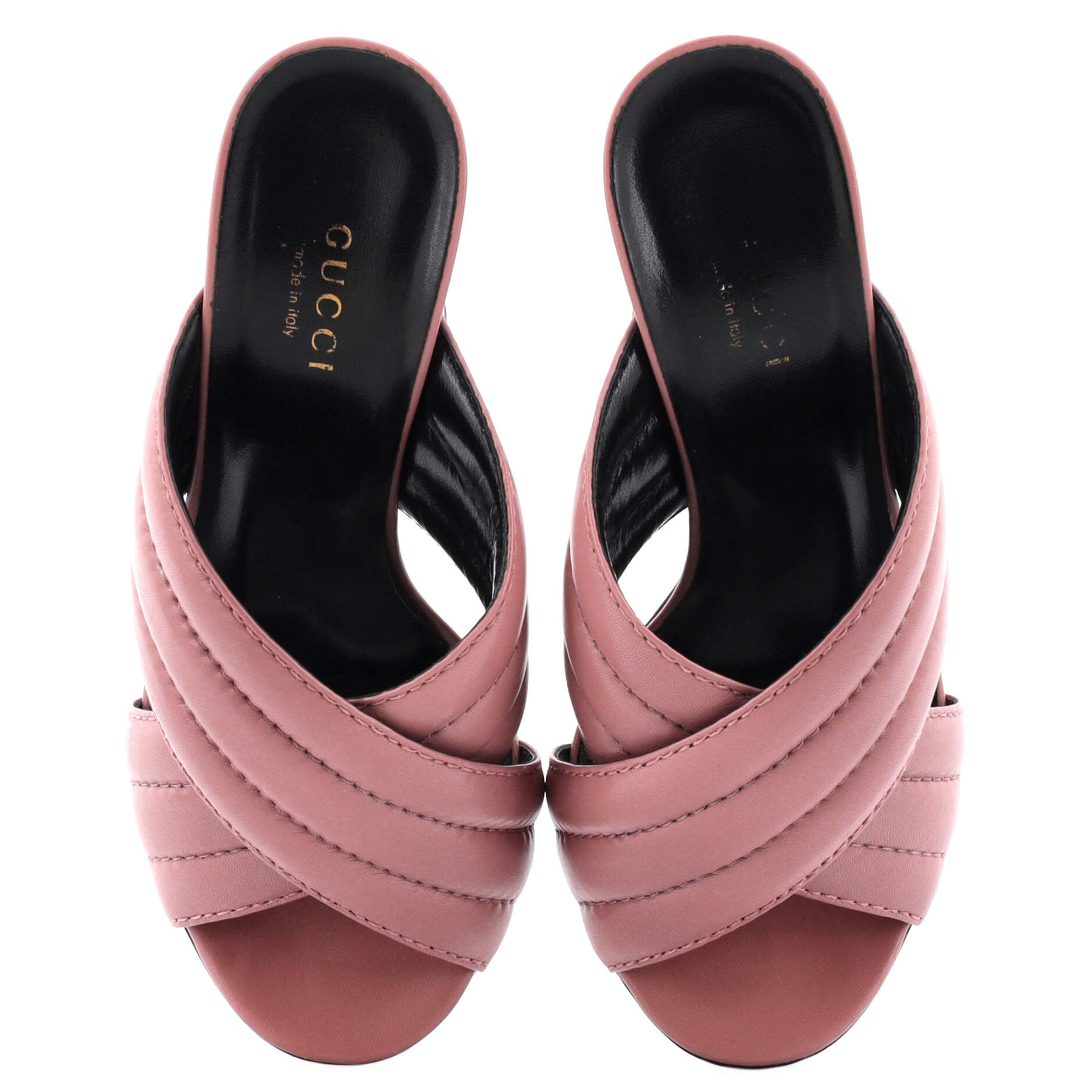 Women's Webby Crossover Block Heel Sandals Leather