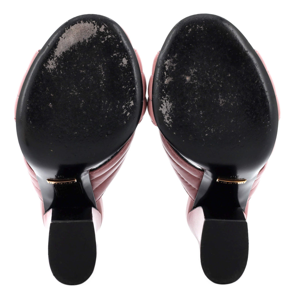 Women's Webby Crossover Block Heel Sandals Leather