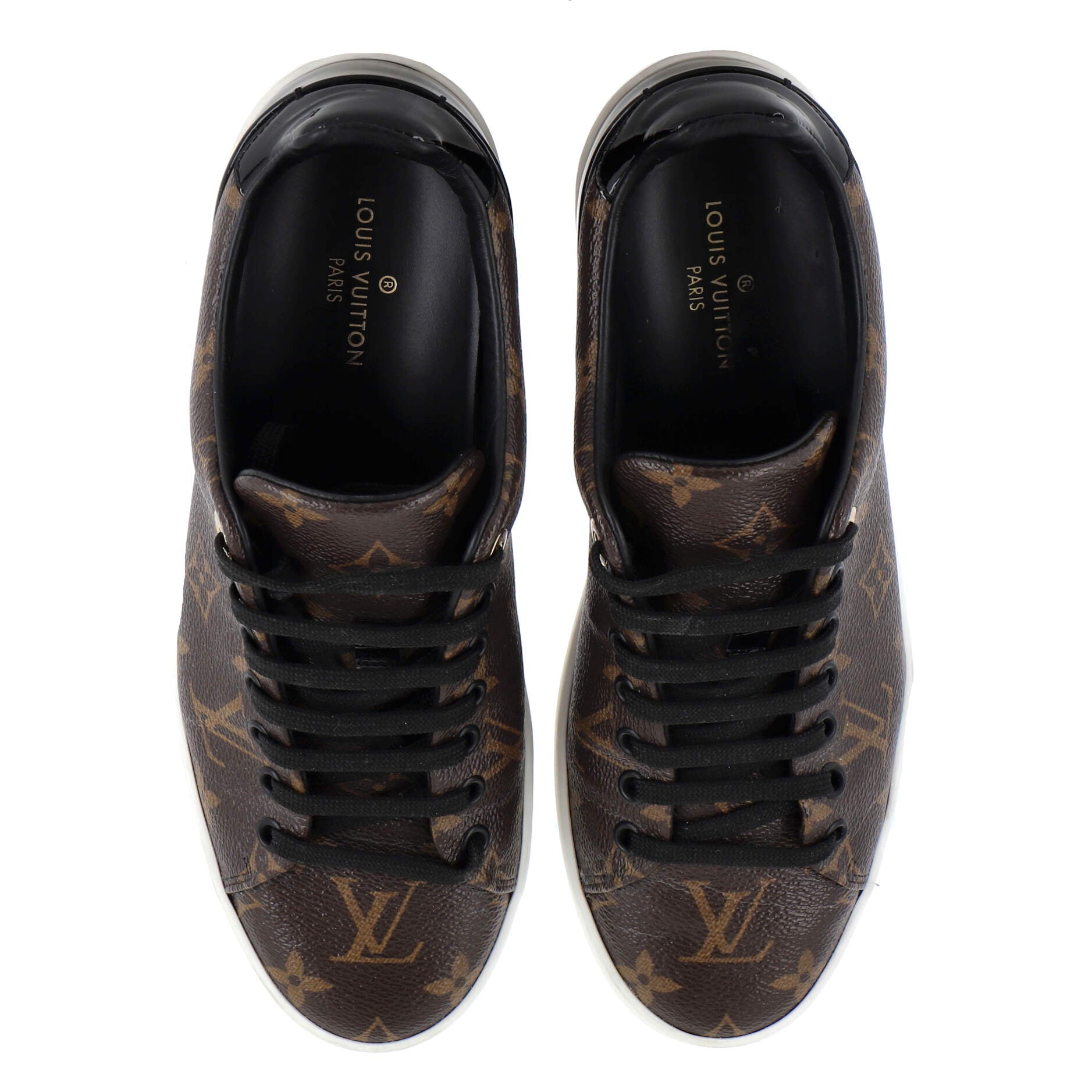Women's FrontRow Sneakers Monogram Canvas with Patent