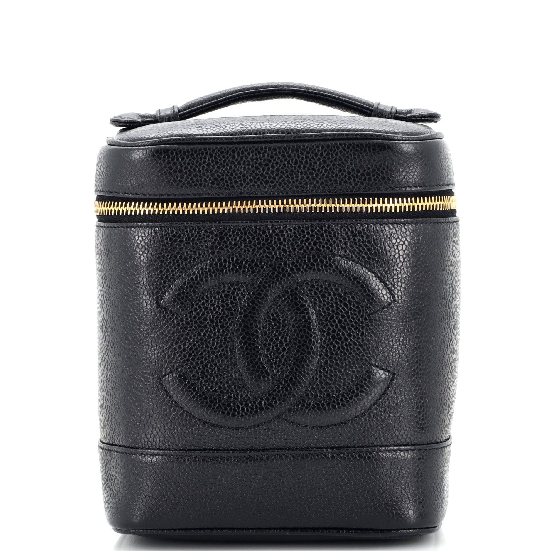 Vintage Timeless Cosmetic Case Caviar Tall