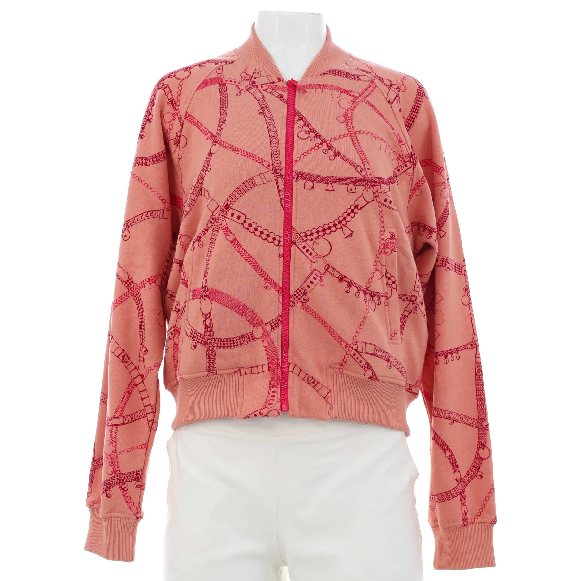 Women's Tresor de Medor Bomber Jacket Printed Cotton and Camel Blend