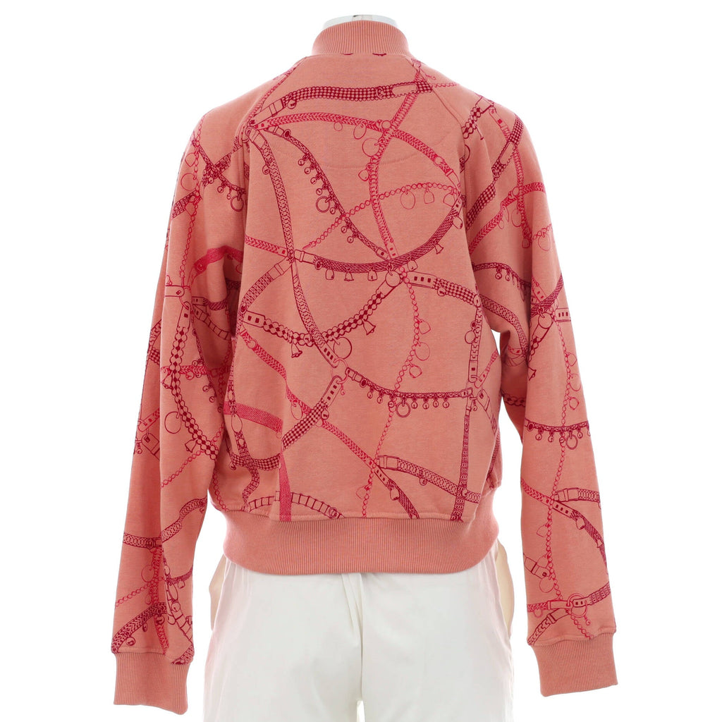Women's Tresor de Medor Bomber Jacket Printed Cotton and Camel Blend