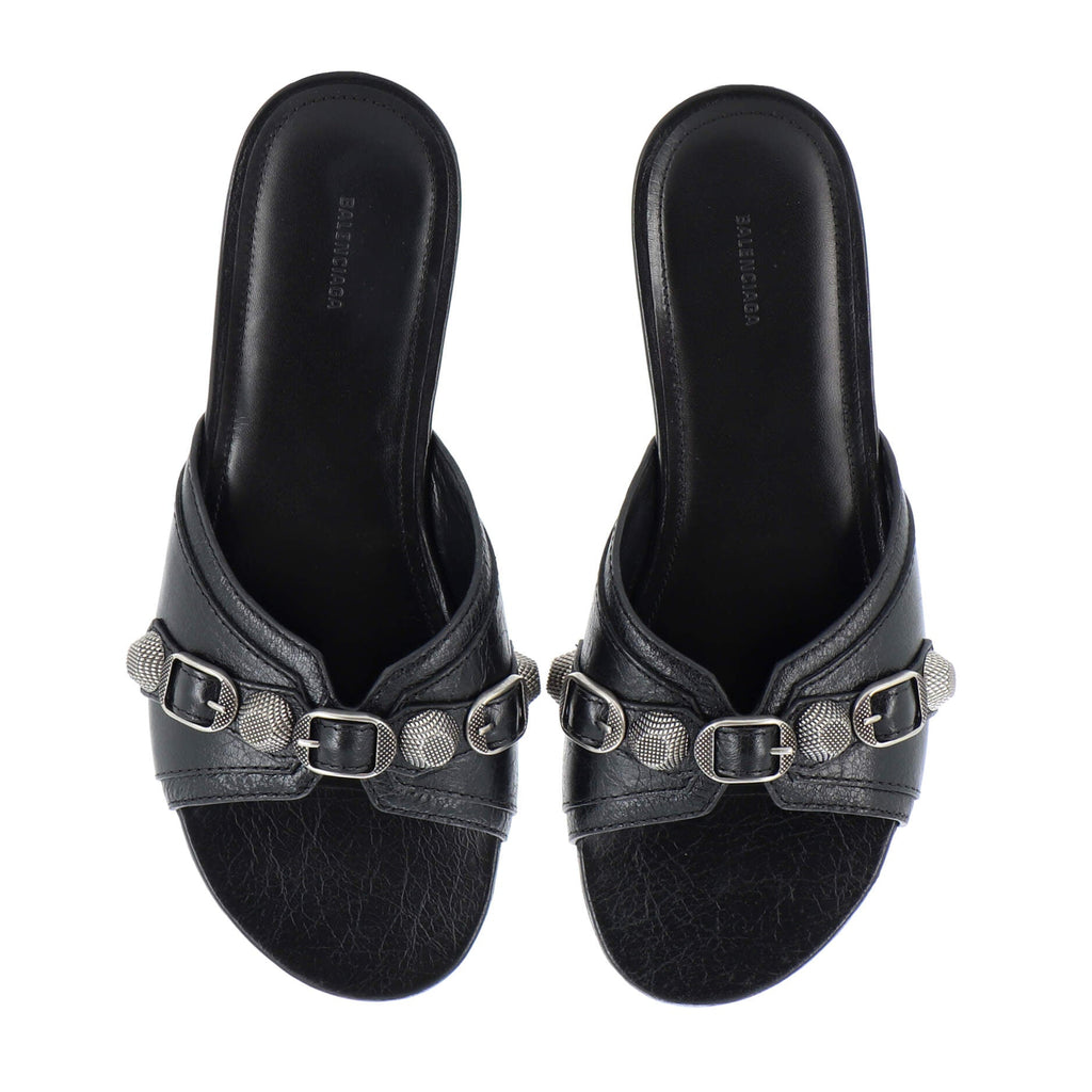Women's Cagole Flat Sandals Leather