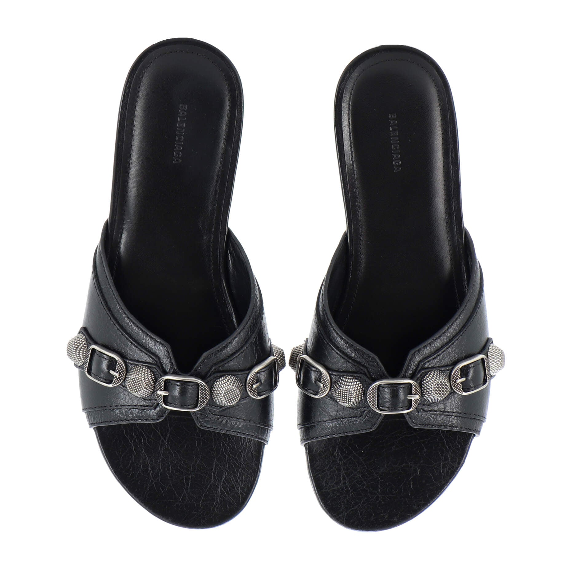 Women's Cagole Flat Sandals Leather