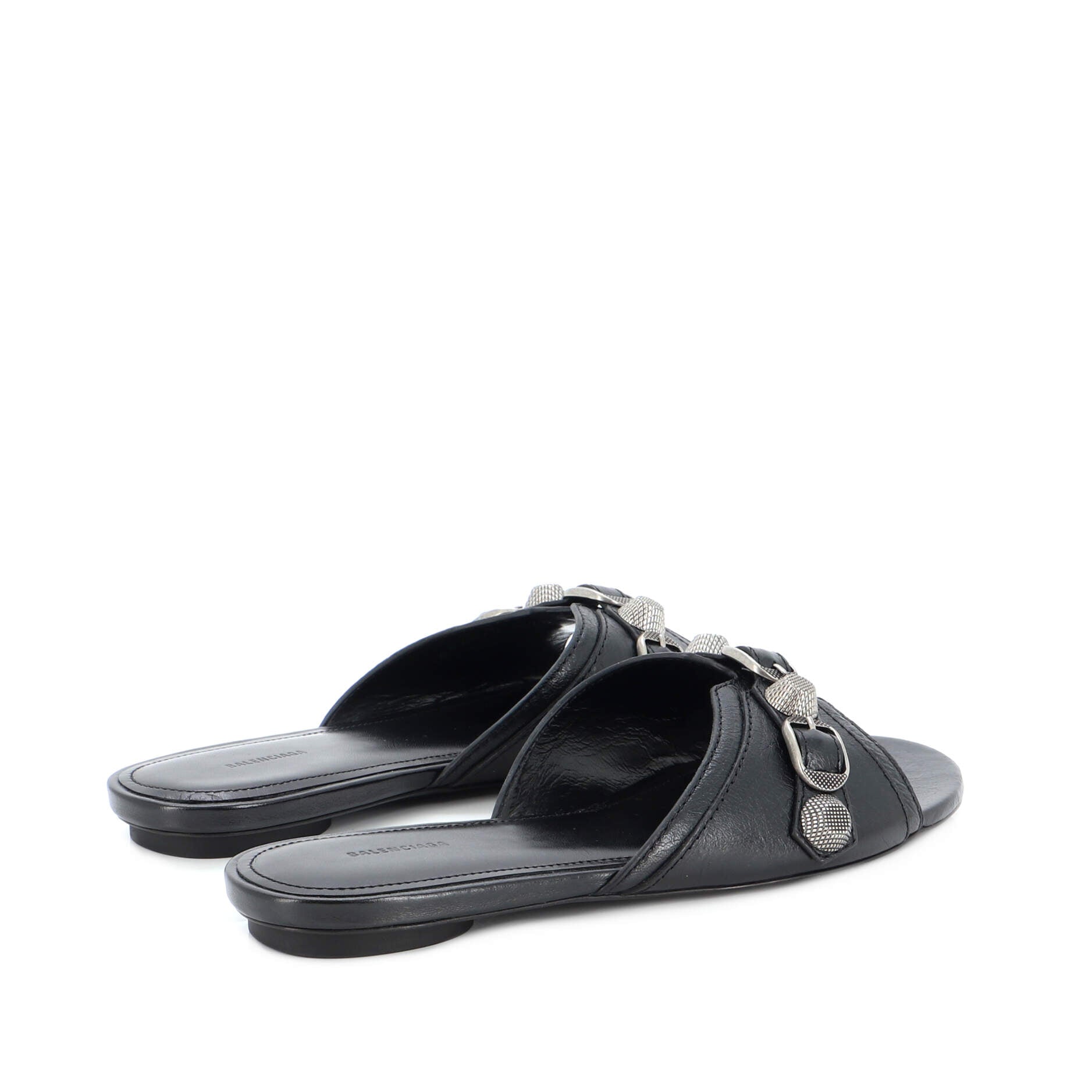 Women's Cagole Flat Sandals Leather