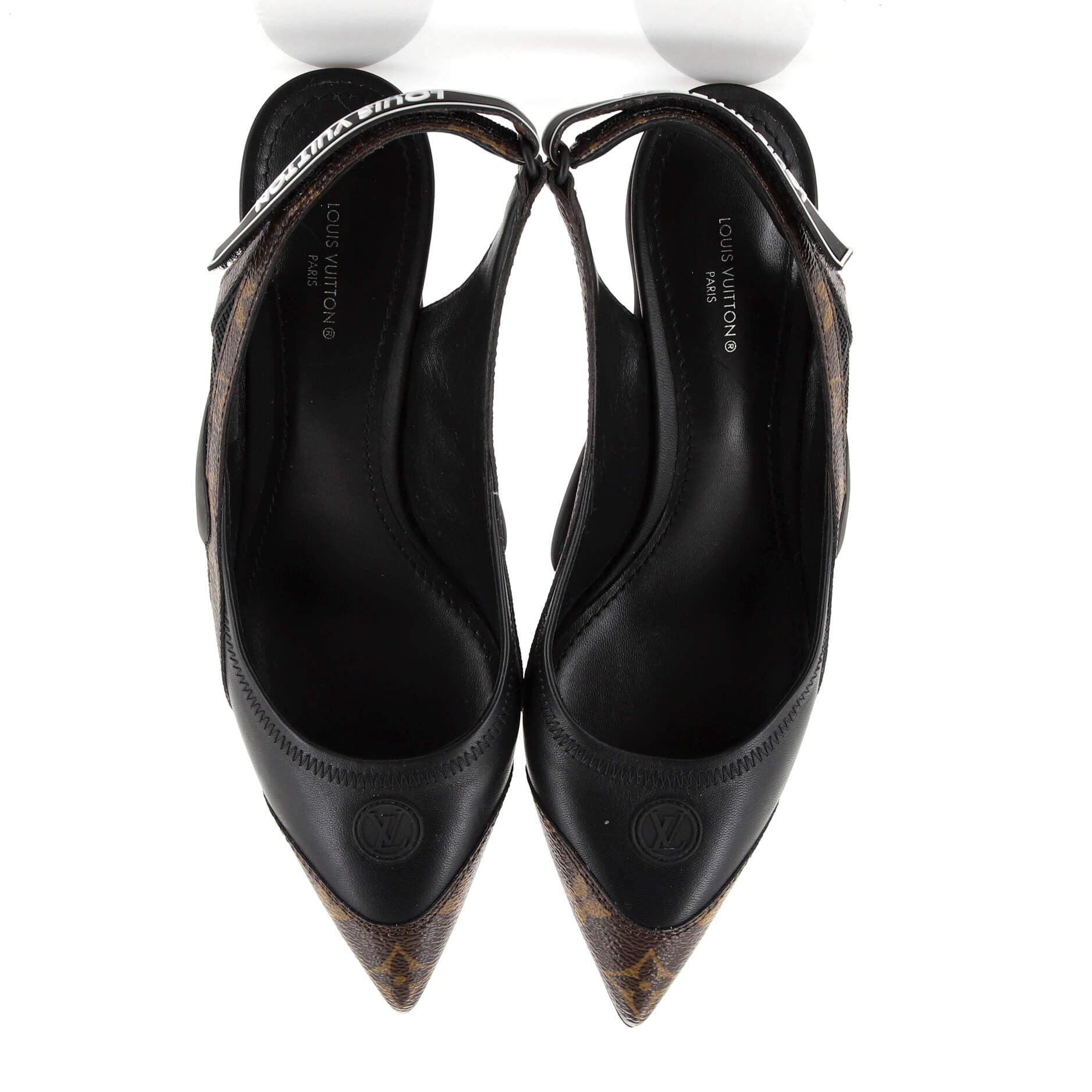 Women's Archlight Slingback Pumps Monogram Canvas and Leather