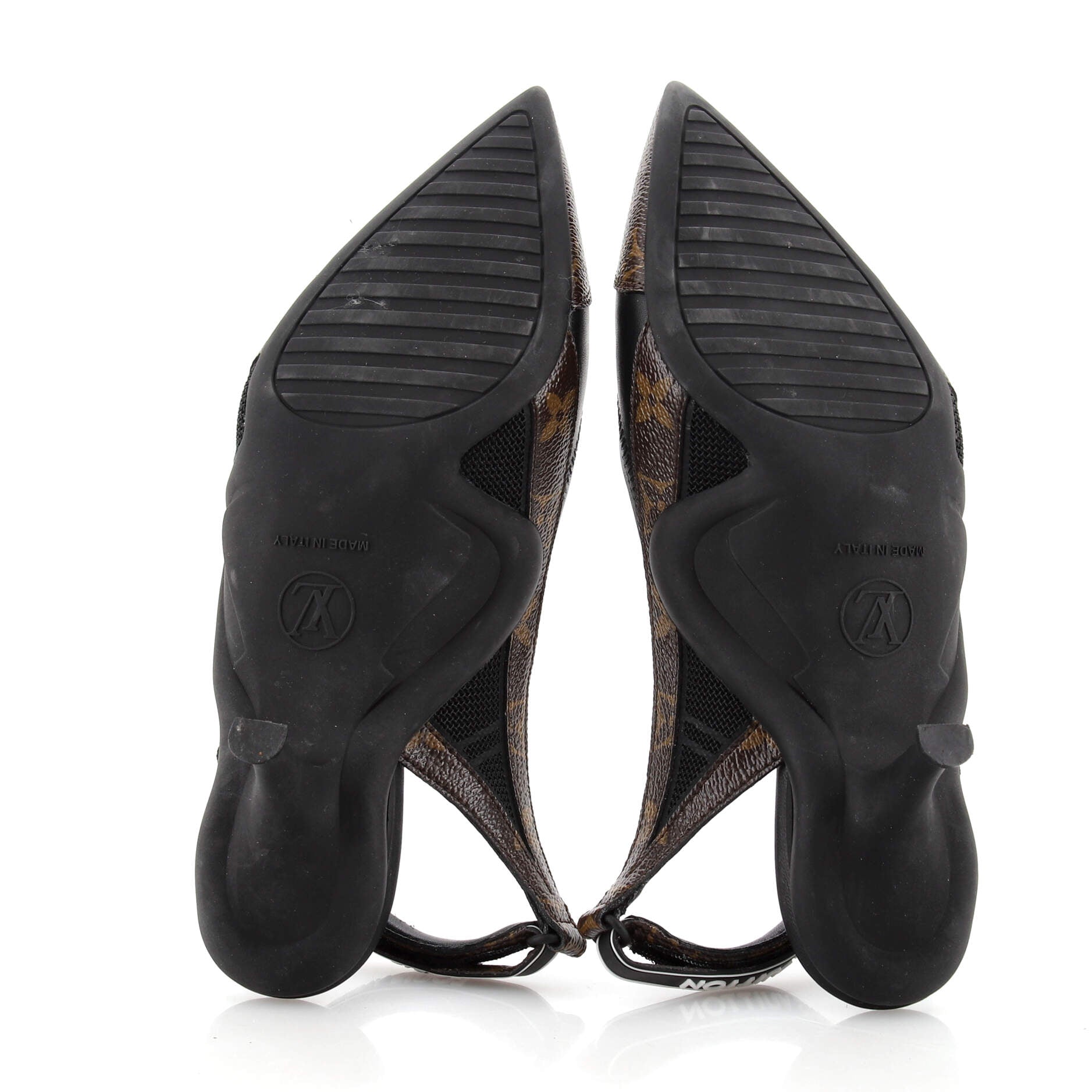 Women's Archlight Slingback Pumps Monogram Canvas and Leather