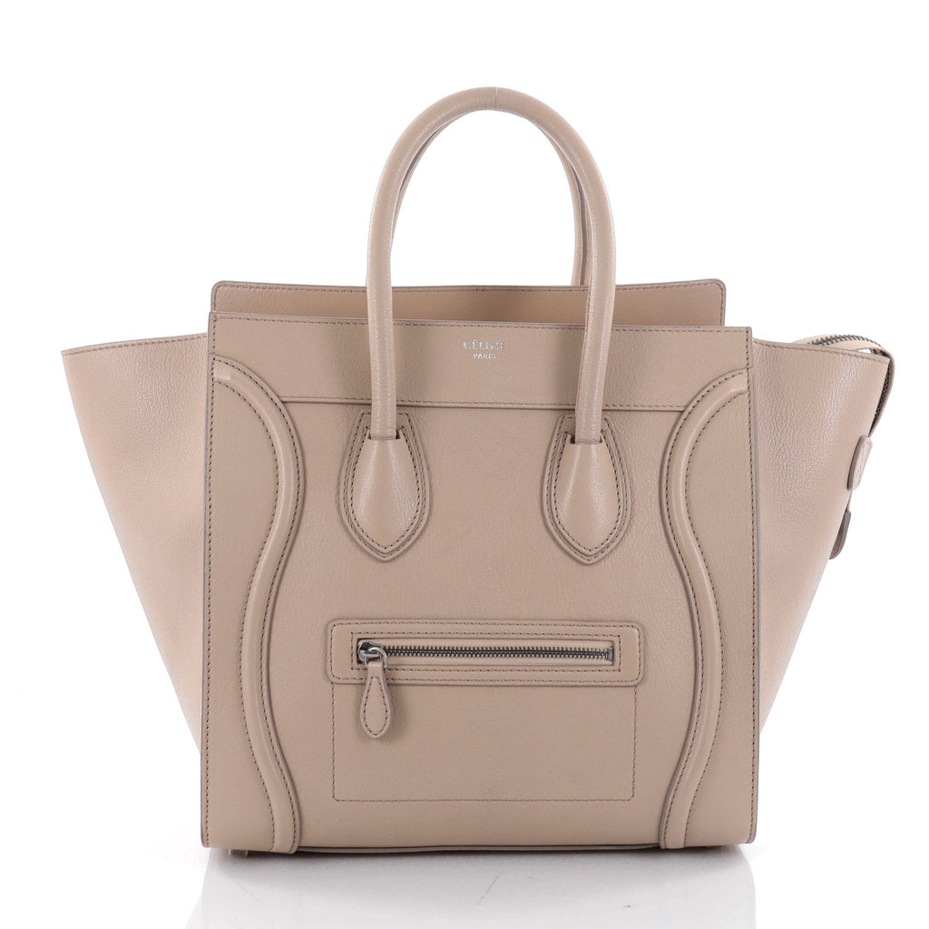 Luggage Handbag Grainy Leather Mini