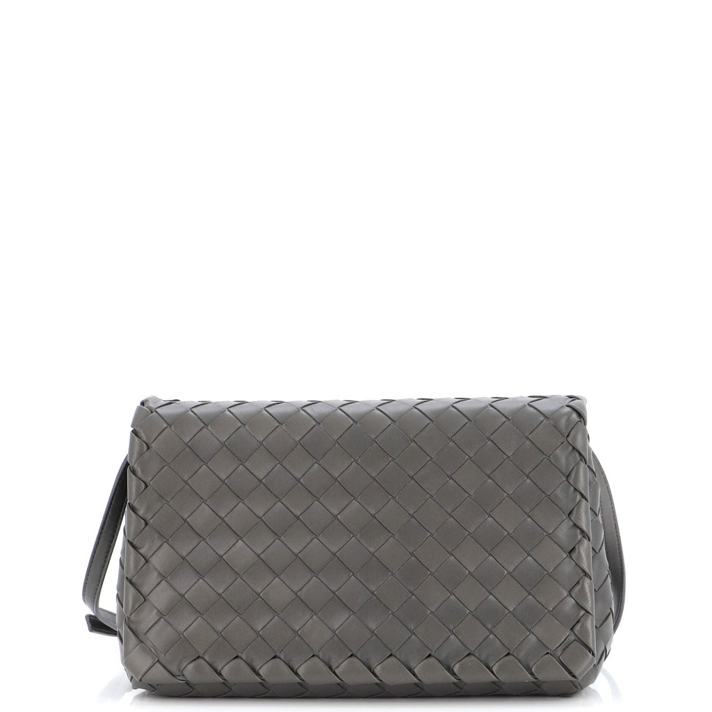 Full Flap Crossbody Bag Intrecciato Nappa Mini