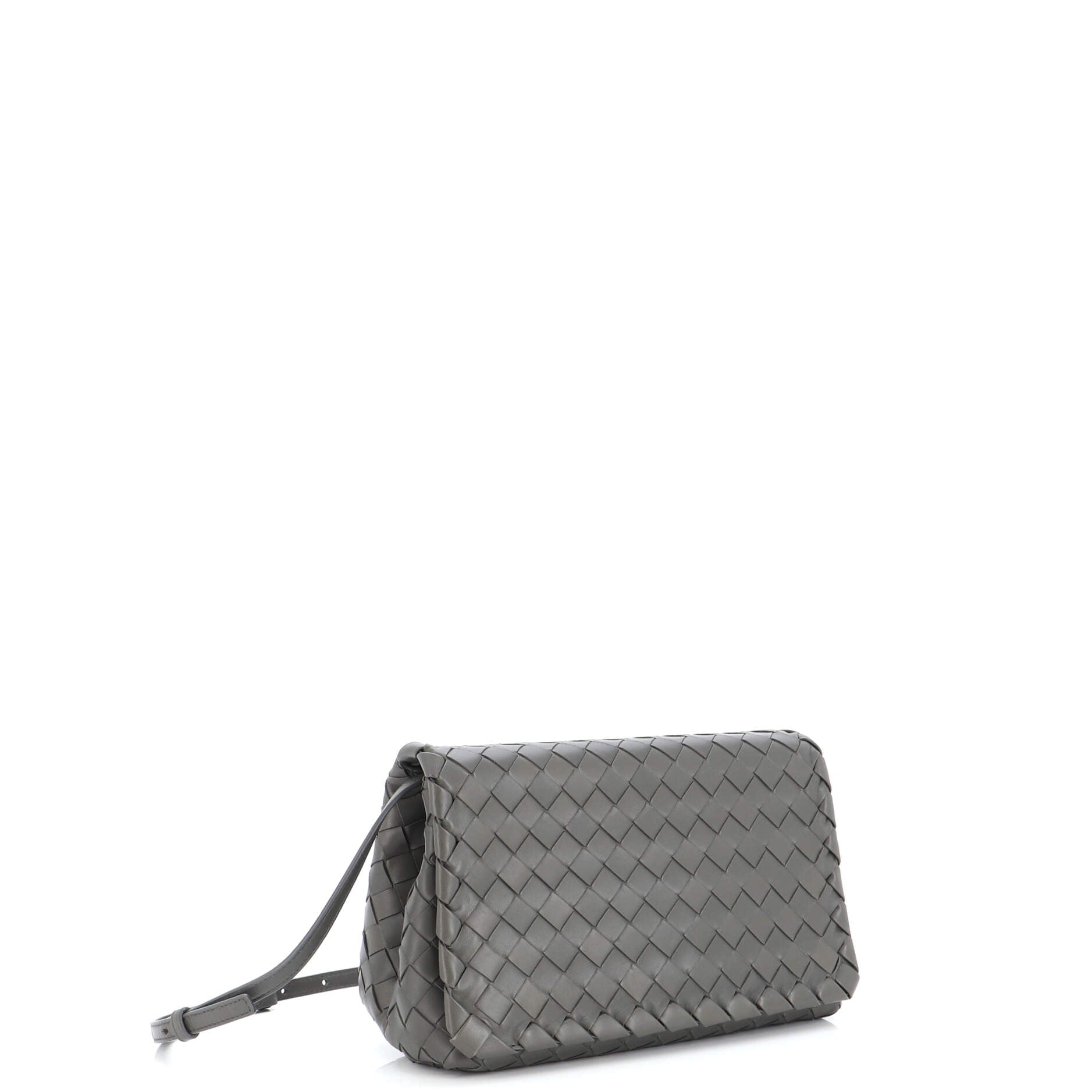 Full Flap Crossbody Bag Intrecciato Nappa Mini