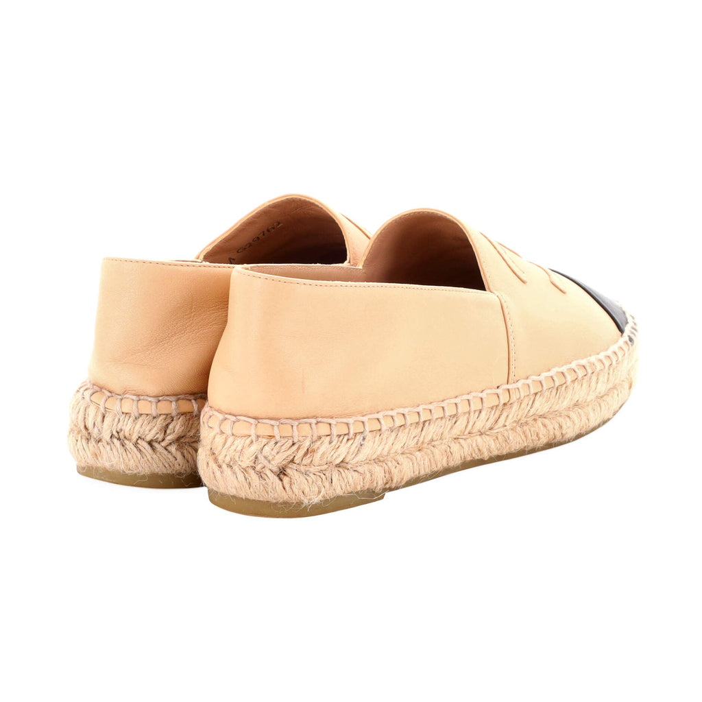 Women's CC Cap Toe Espadrilles Leather