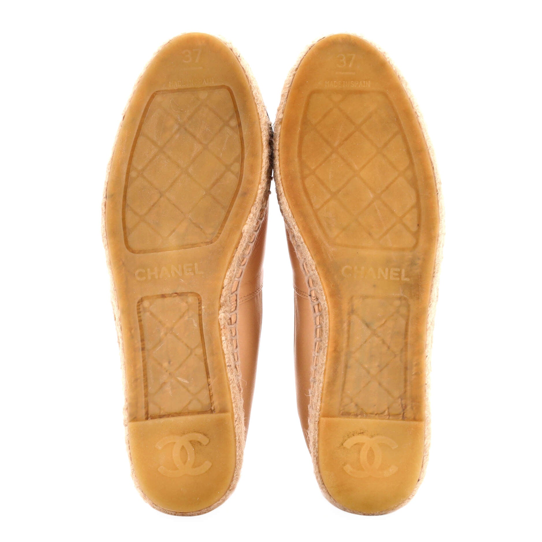 Women's CC Cap Toe Espadrilles Leather