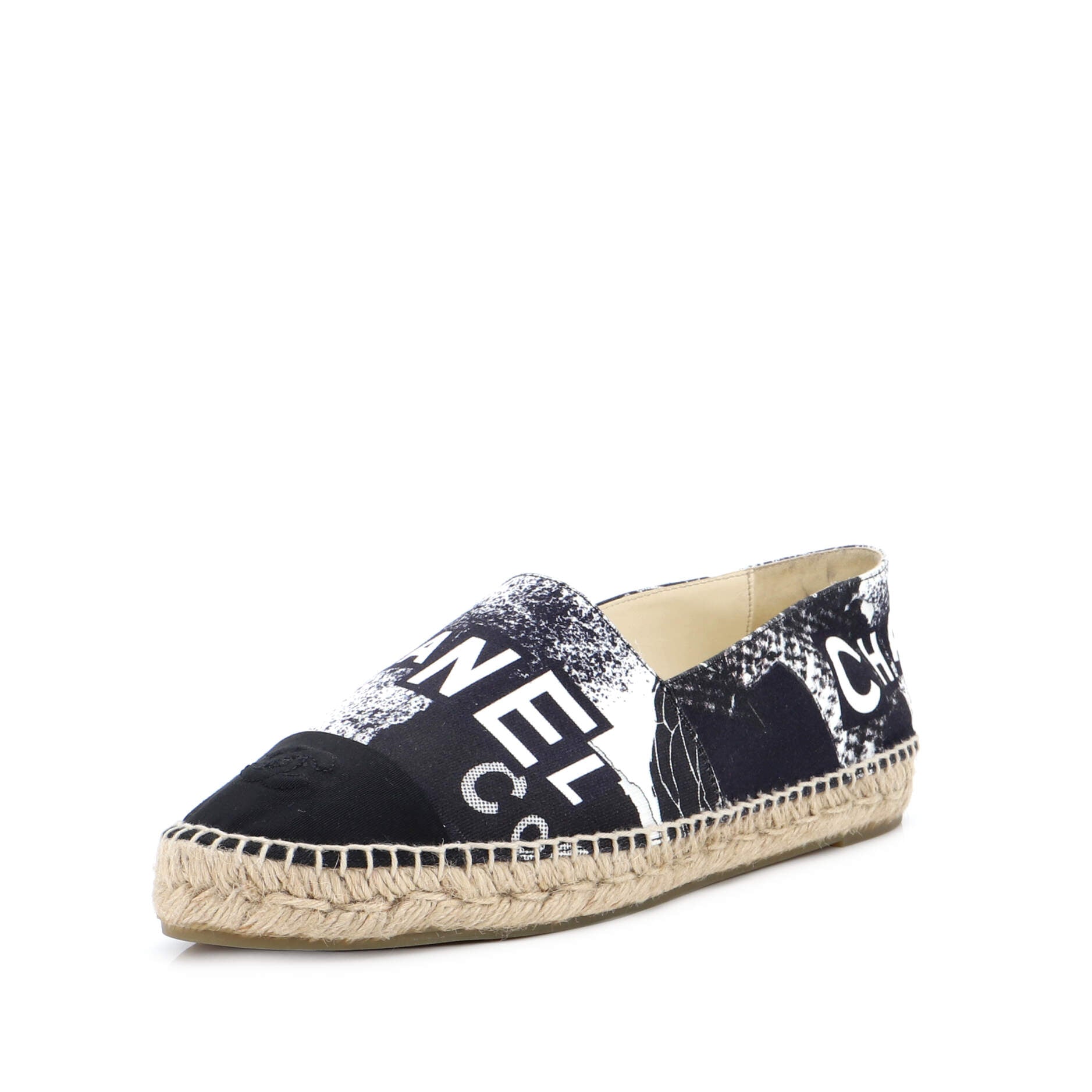 Women's Cap Toe Espadrilles Printed Canvas