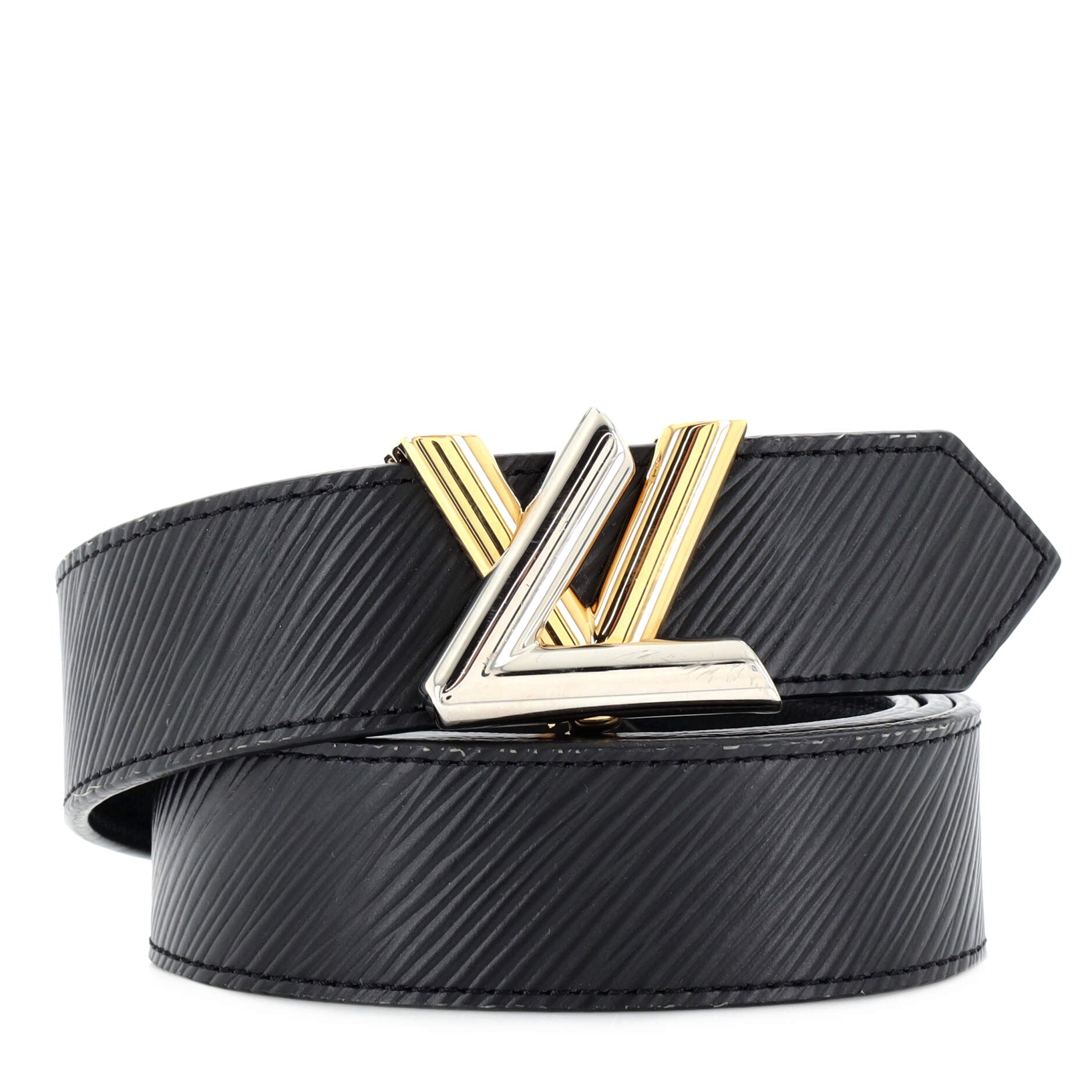 LV Twist Belt Epi Leather Medium 85