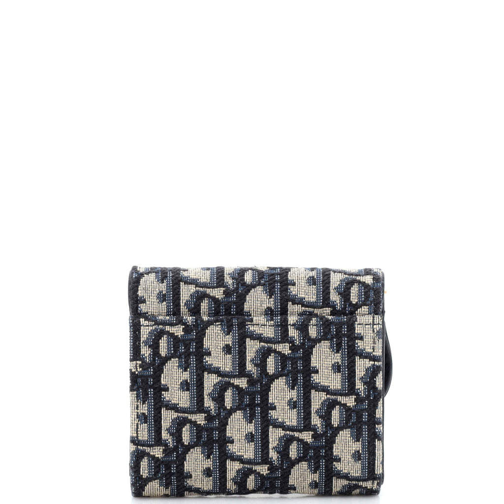 Saddle Flap Wallet Oblique Canvas Mini