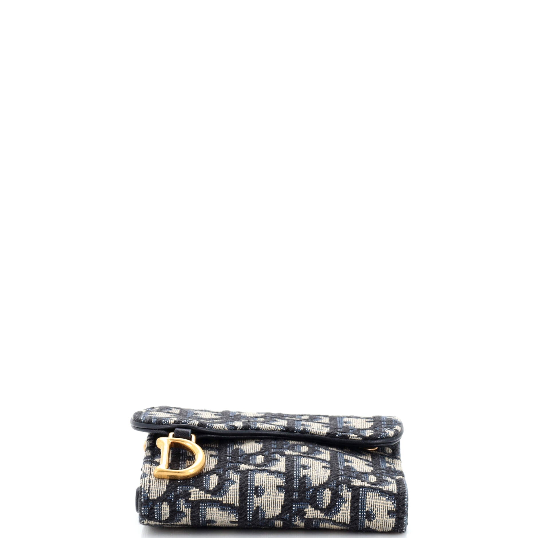 Saddle Flap Wallet Oblique Canvas Mini