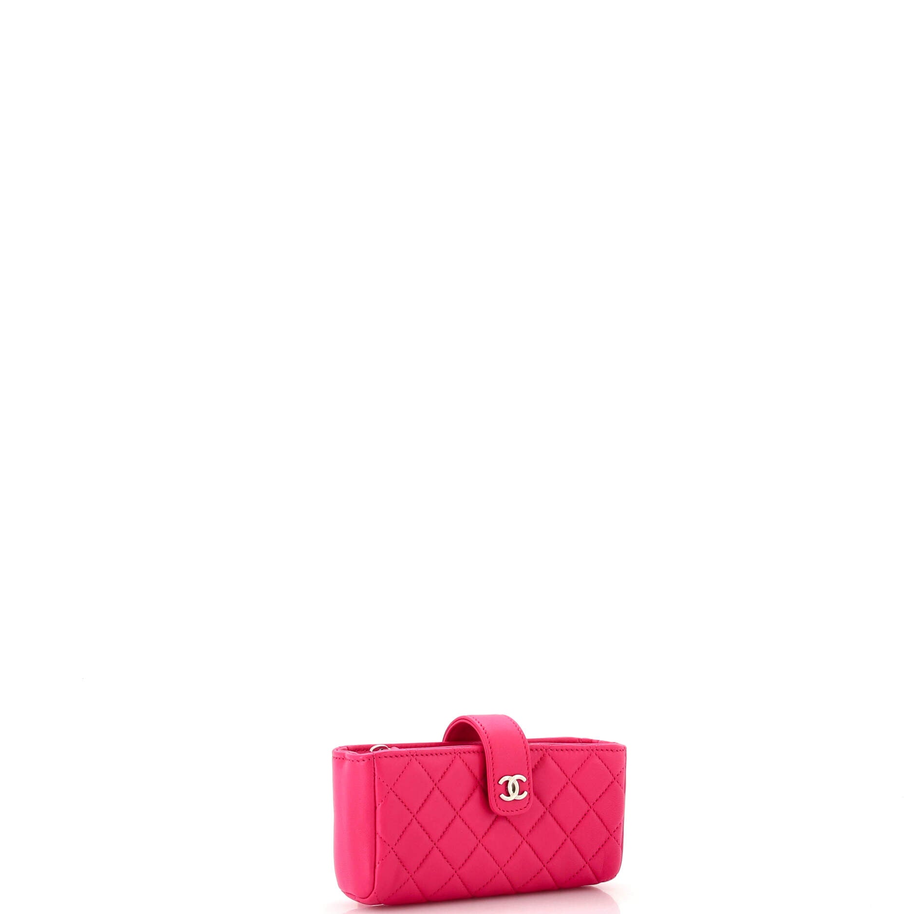 Phone Holder Clutch Camellia Lambskin