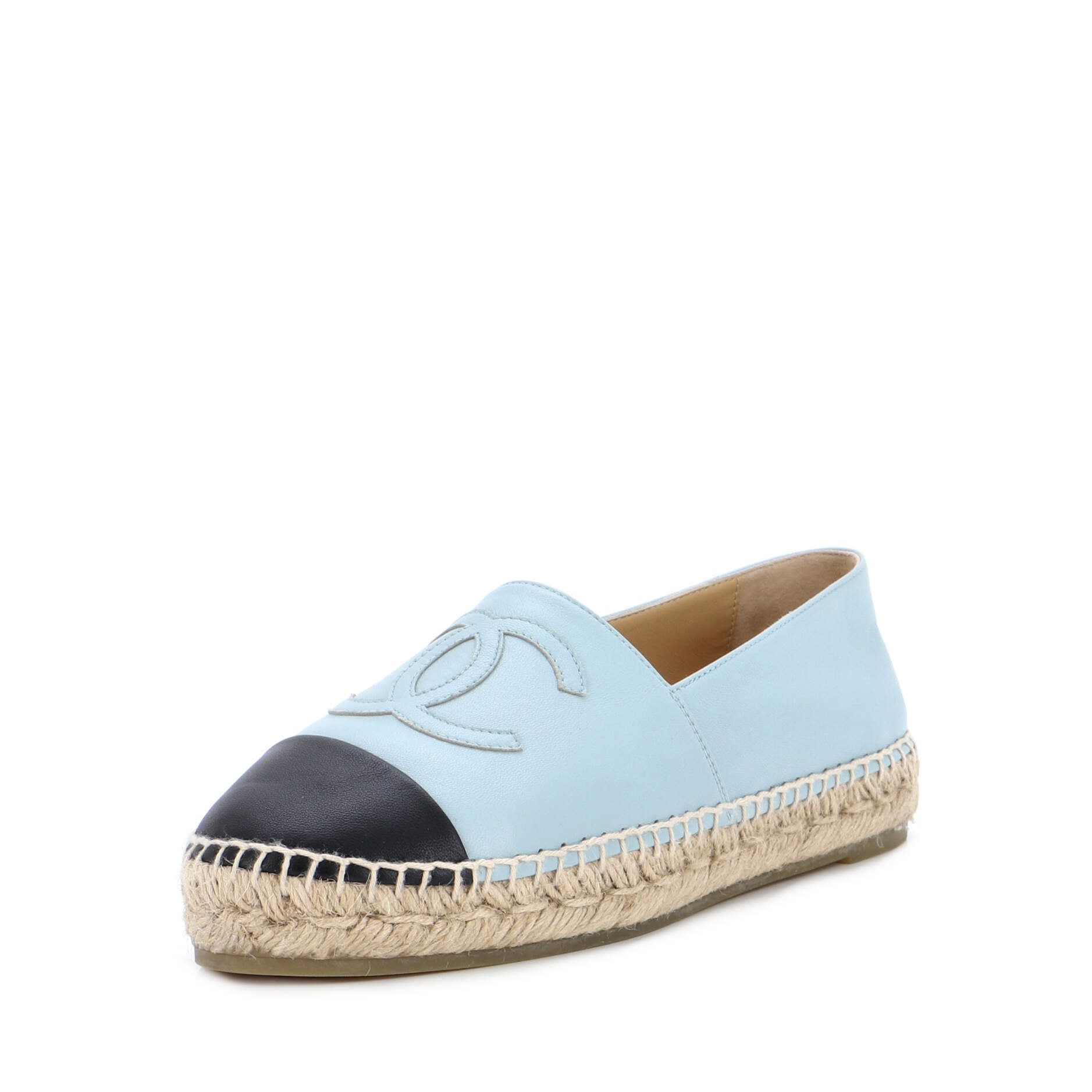 Women's CC Cap Toe Espadrilles Leather