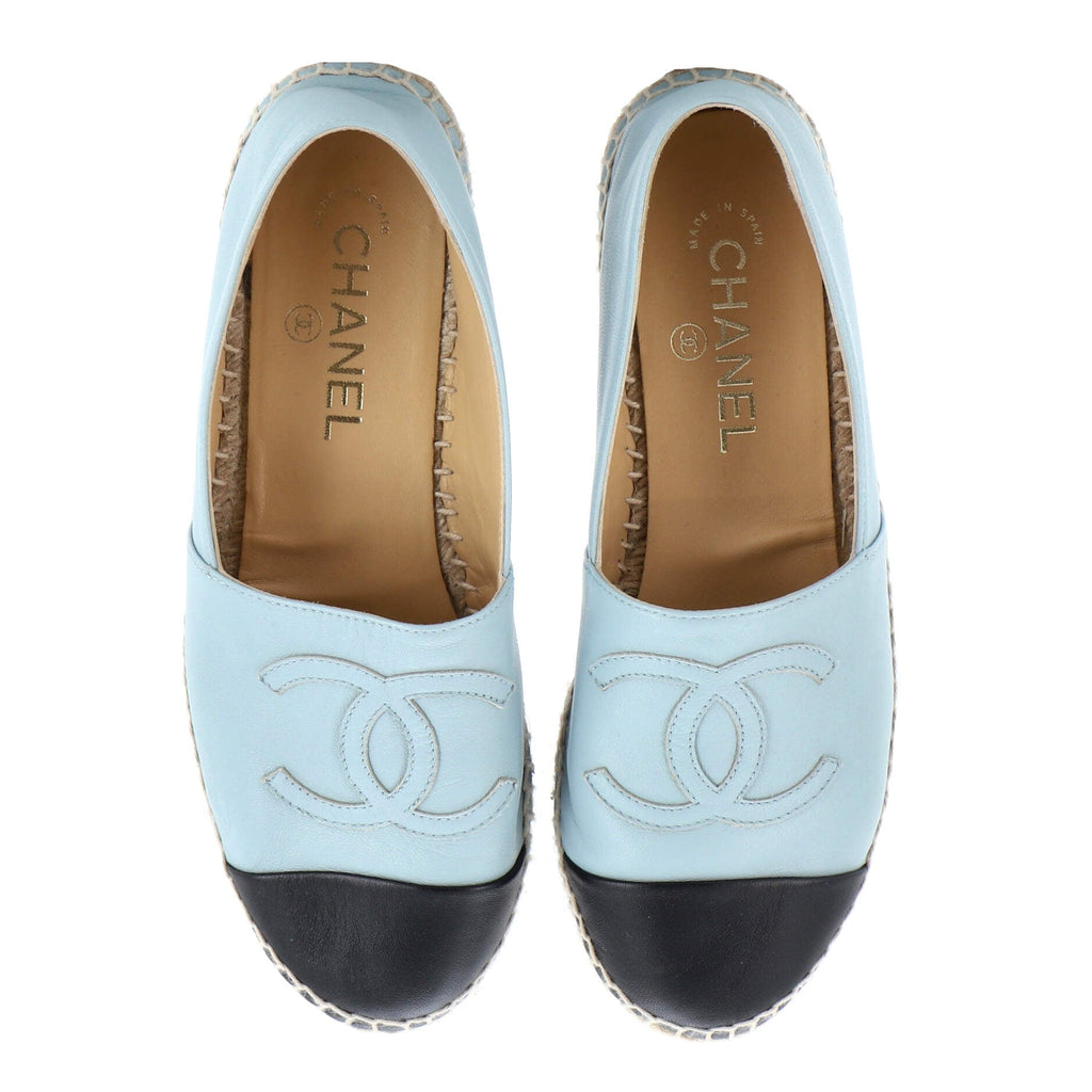 Women's CC Cap Toe Espadrilles Leather
