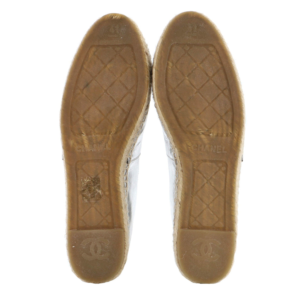 Women's CC Cap Toe Espadrilles Leather
