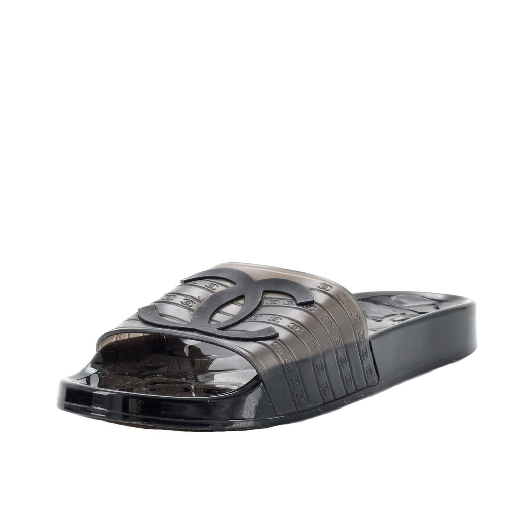 Women's CC Flat Slide Sandals Rubber