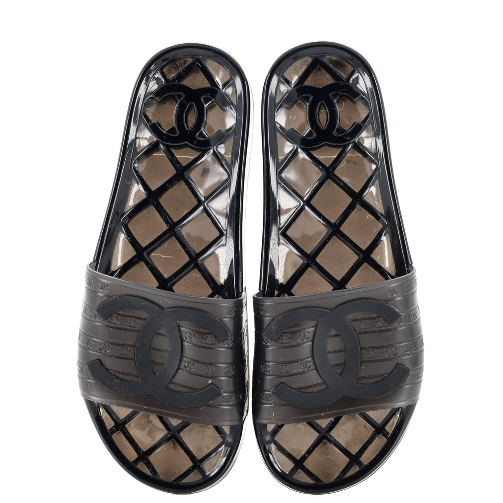 Women's CC Flat Slide Sandals Rubber