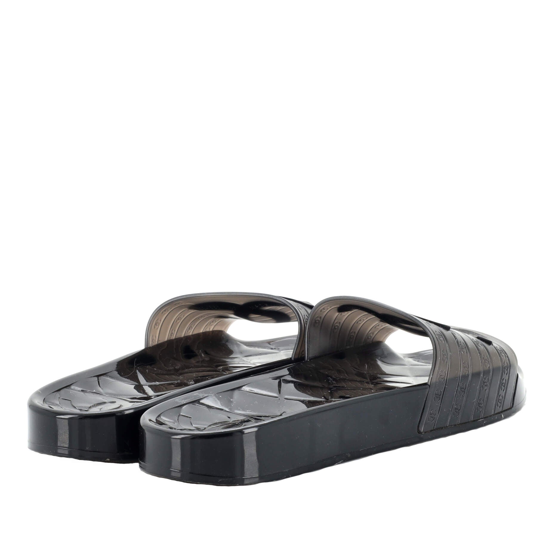 Women's CC Flat Slide Sandals Rubber