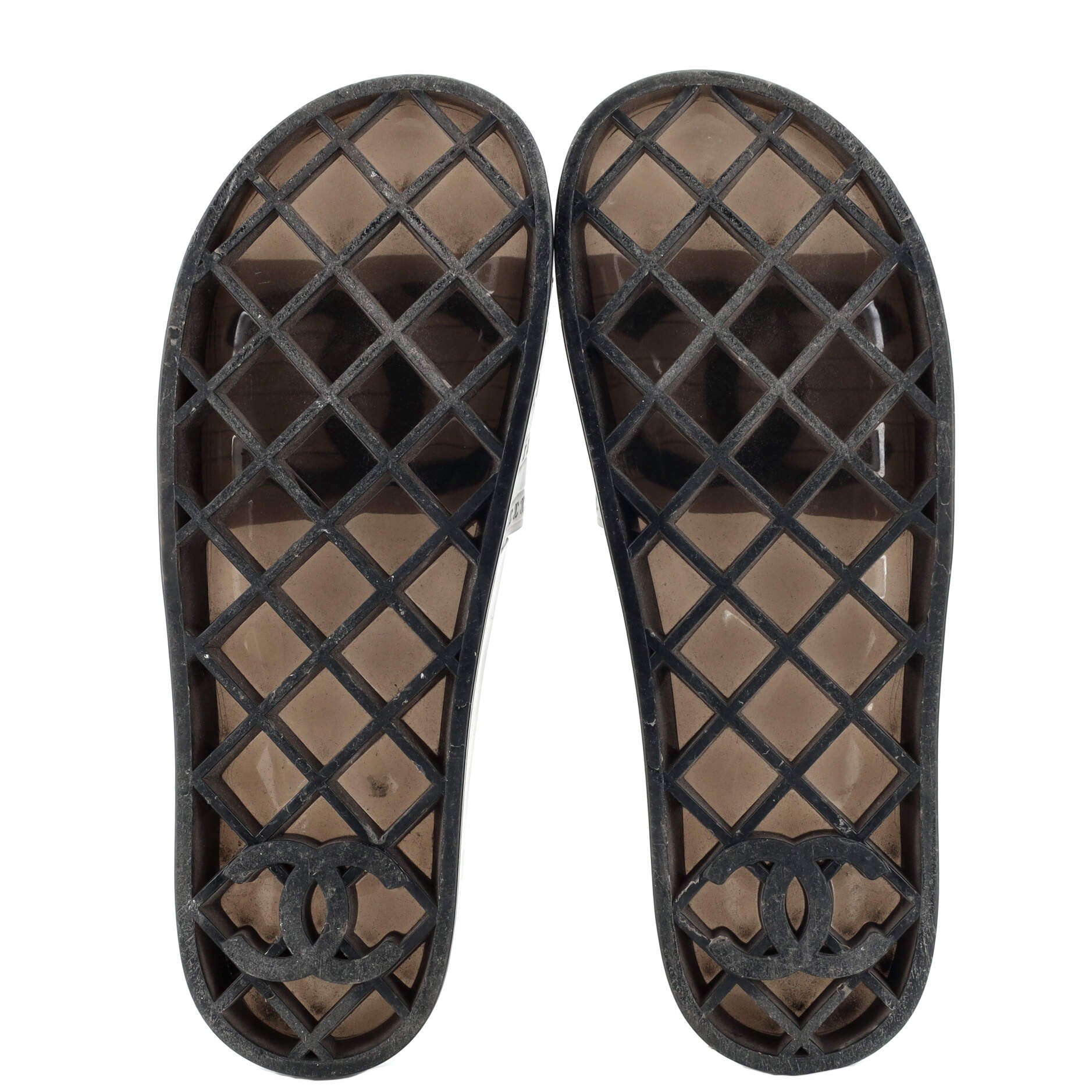 Women's CC Flat Slide Sandals Rubber