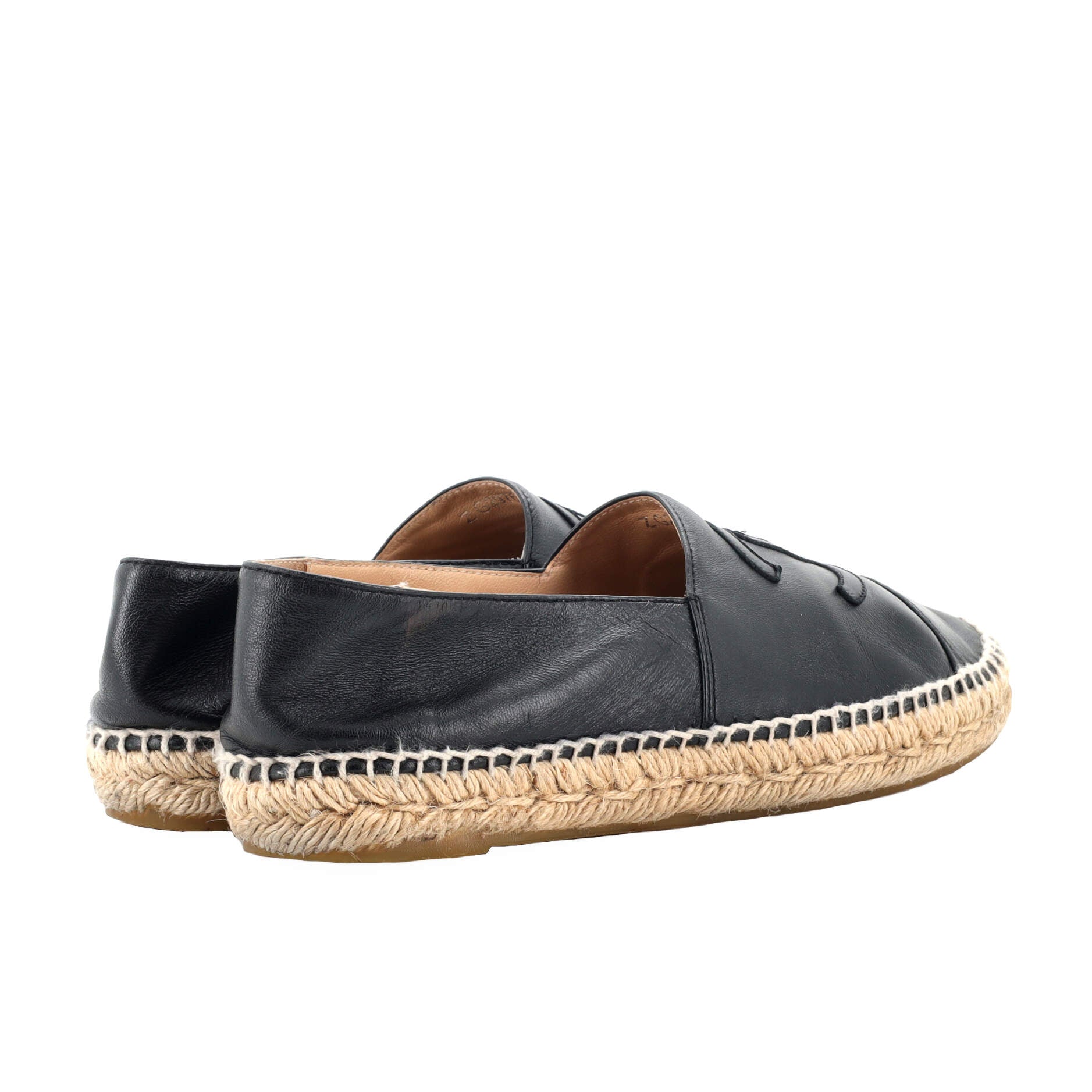 Women's CC Cap Toe Espadrilles Leather