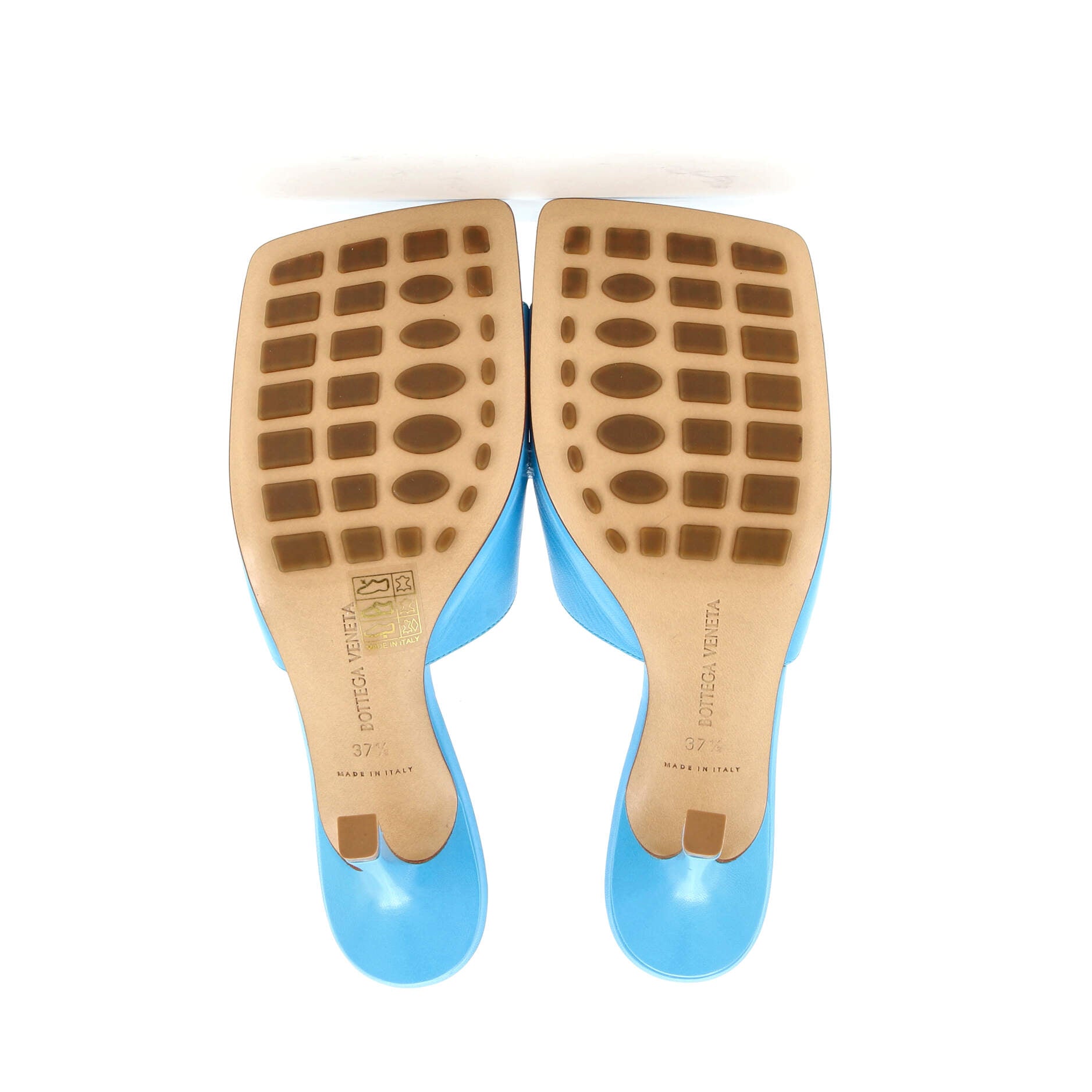 Women's Stretch Mule Heeled Sandals Leather