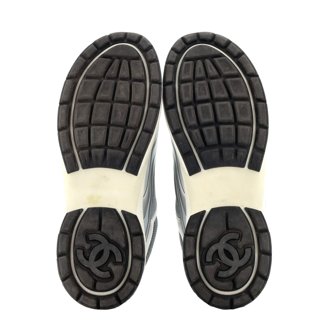 Women's CC Low-Top Sneakers Fabric and Laminated Leather