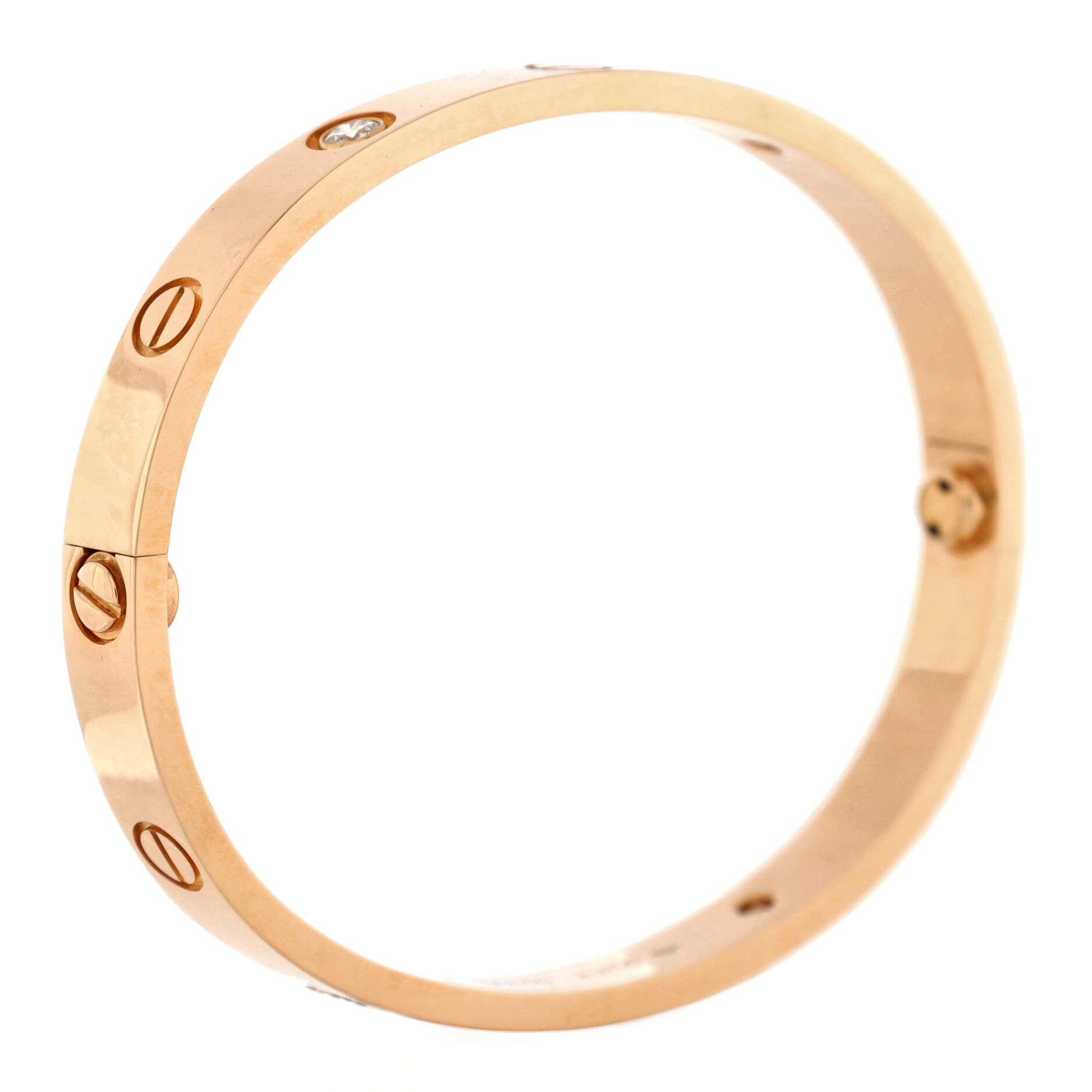 Love 4 Diamond Bracelet 18K Rose Gold with Diamonds