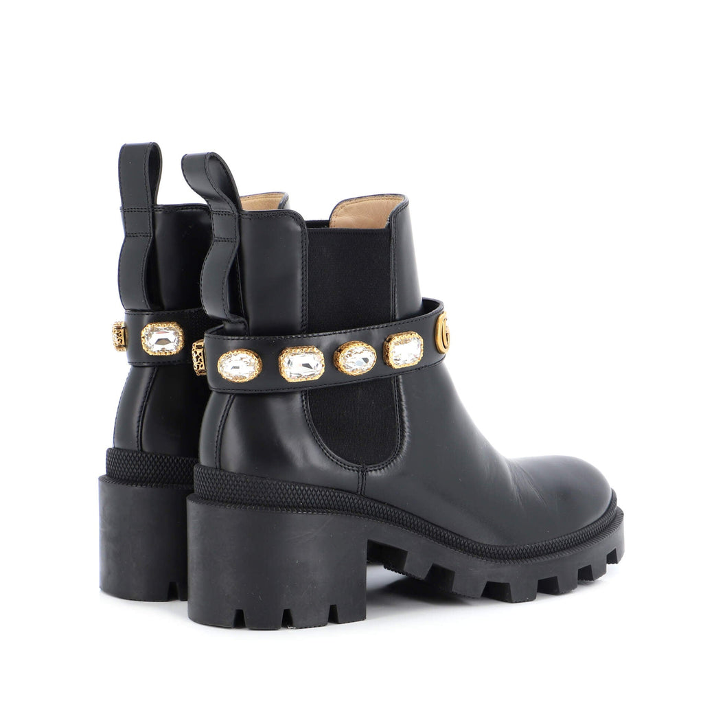 Women's Trip Boots Embellished Leather