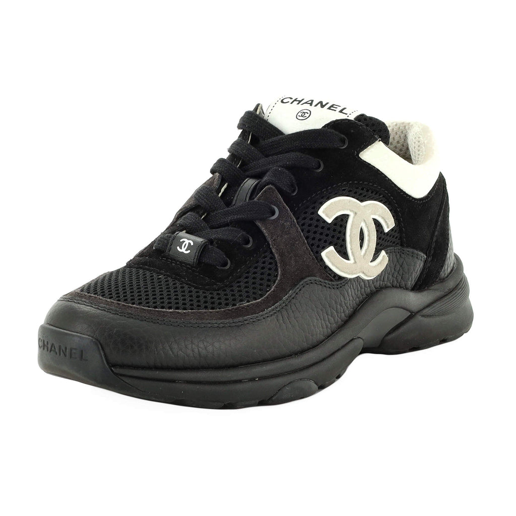 Women's CC Low-Top Sneakers Leather and Mesh