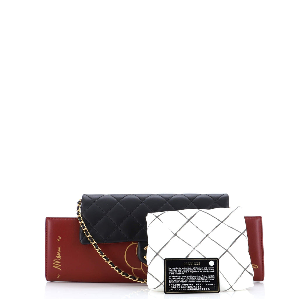 Brasserie Gabrielle Menu Flap Clutch Quilted Calfskin