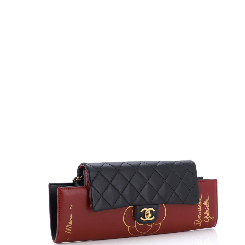 Brasserie Gabrielle Menu Flap Clutch Quilted Calfskin