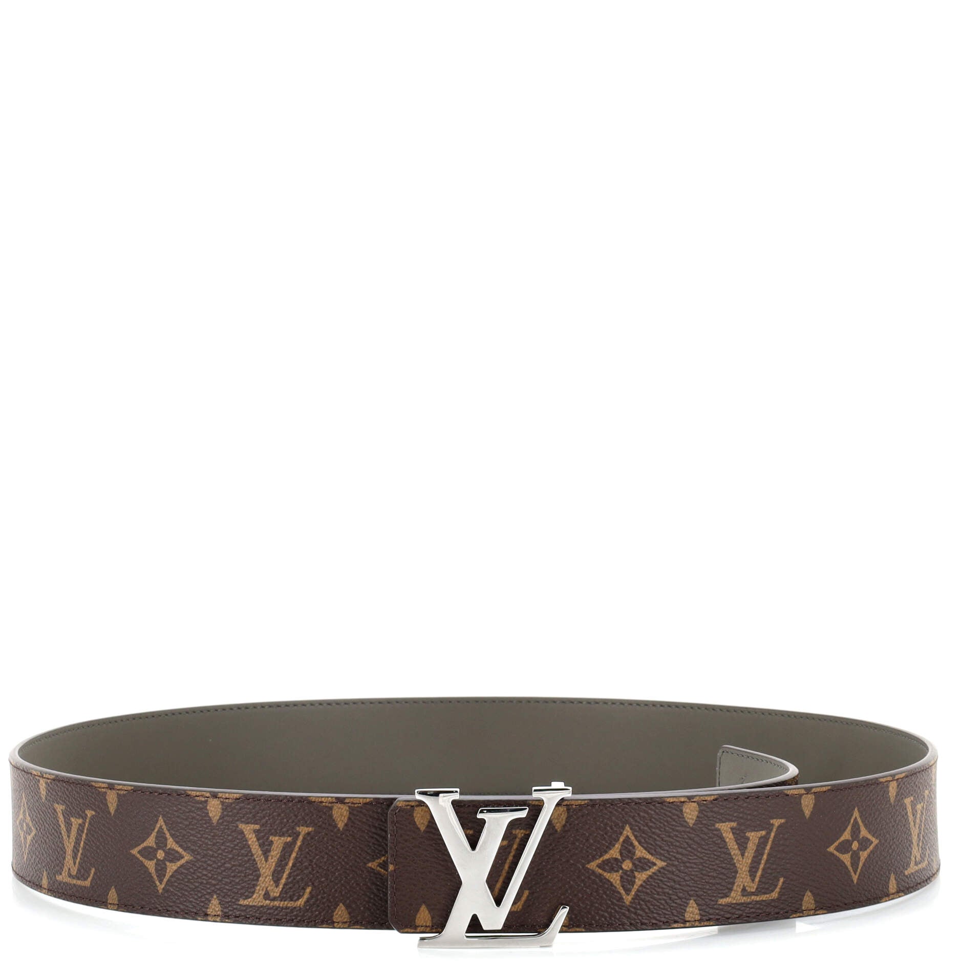 LV Initiales Reversible Belt Monogram Canvas and Leather Wide 100