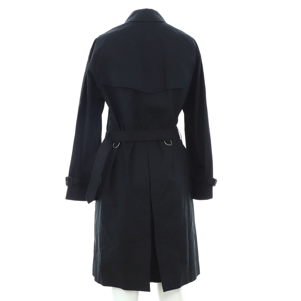 Women's Floral Pattern Lining Trench Coat Cotton Blend