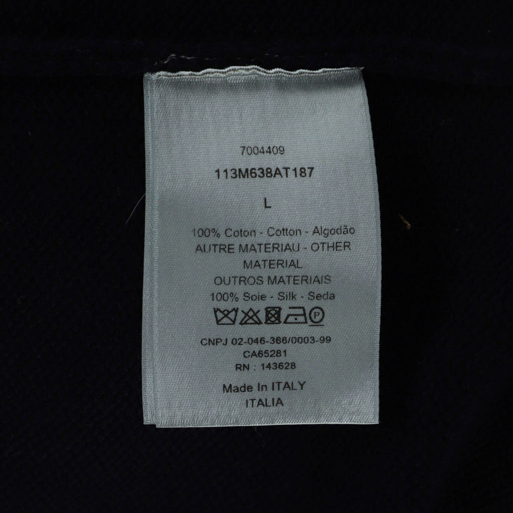 Men's Oblique Trim Crewneck Sweater Cotton