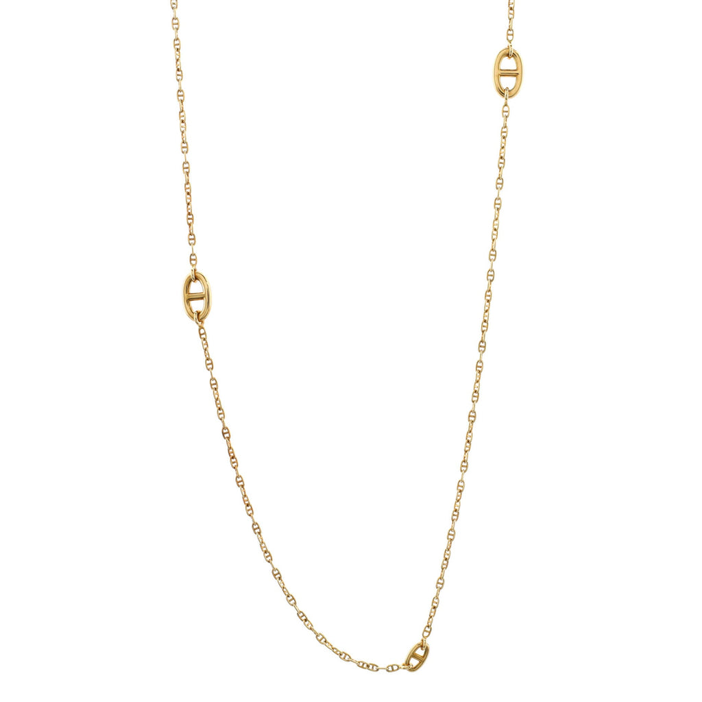Farandole Chaine d'Ancre Chain Link Long Necklace 18K Yellow Gold 80