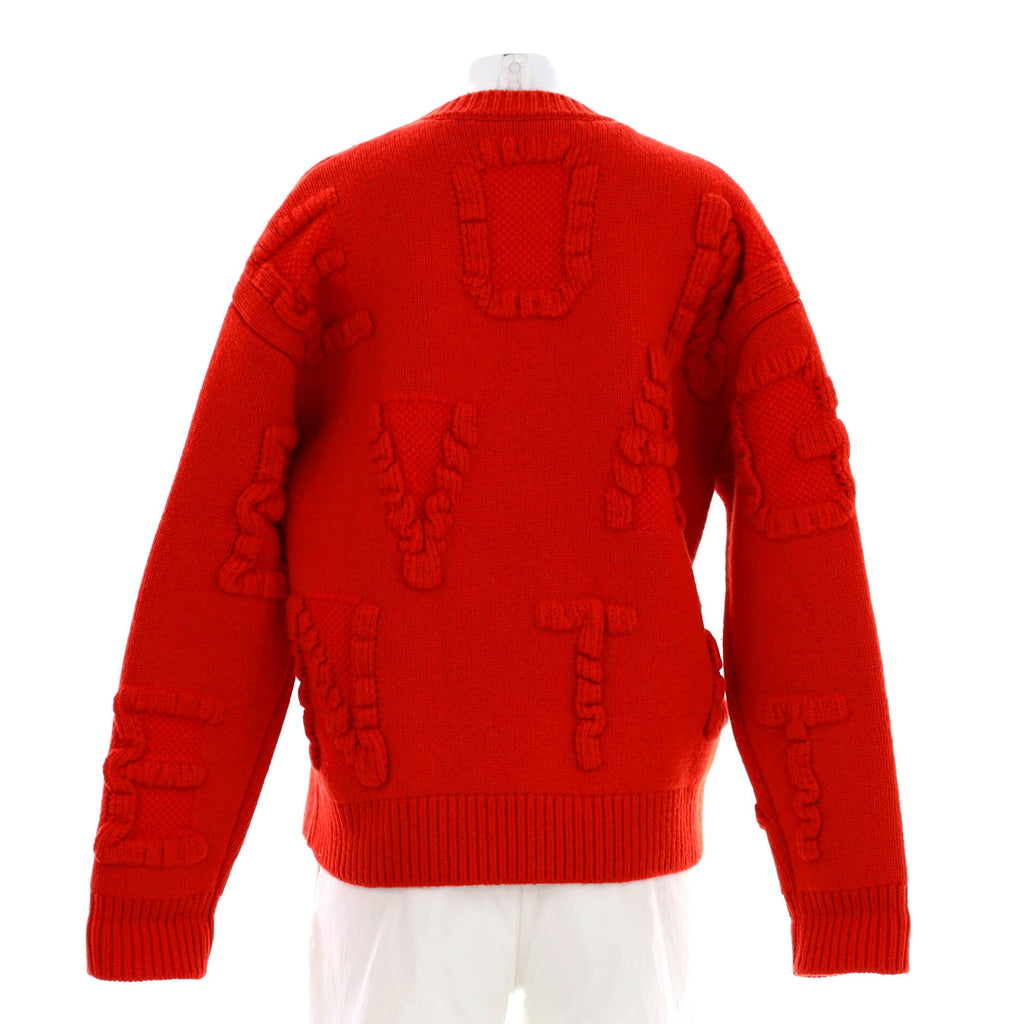 Women's Alphabet Crewneck Sweater Polyamide Blend