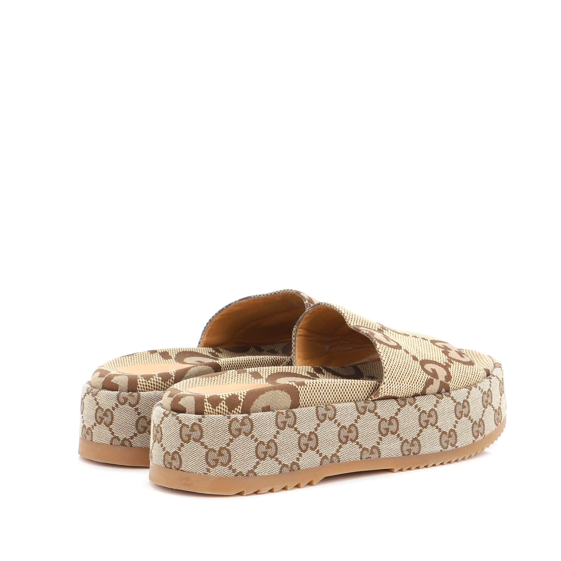 Women's Angelina Platform Slide Sandals GG Canvas