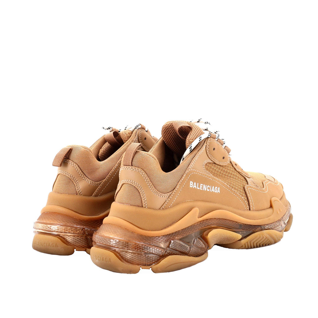 Women's Triple S Sneakers Fabric and Mesh with Faux Leather