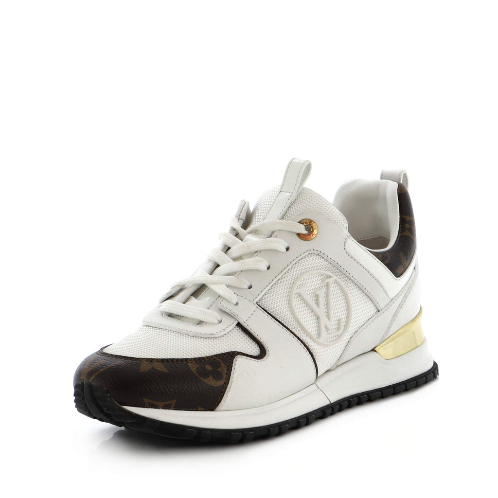 Women's Run Away Sneakers Mesh with Monogram Canvas and Leather