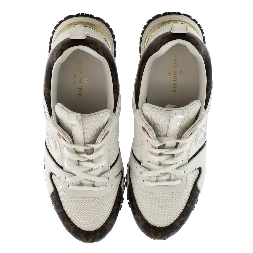 Women's Run Away Sneakers Mesh with Monogram Canvas and Leather